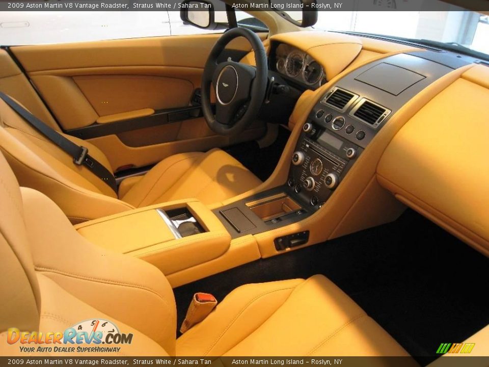 2009 Aston Martin V8 Vantage Roadster Stratus White / Sahara Tan Photo #8