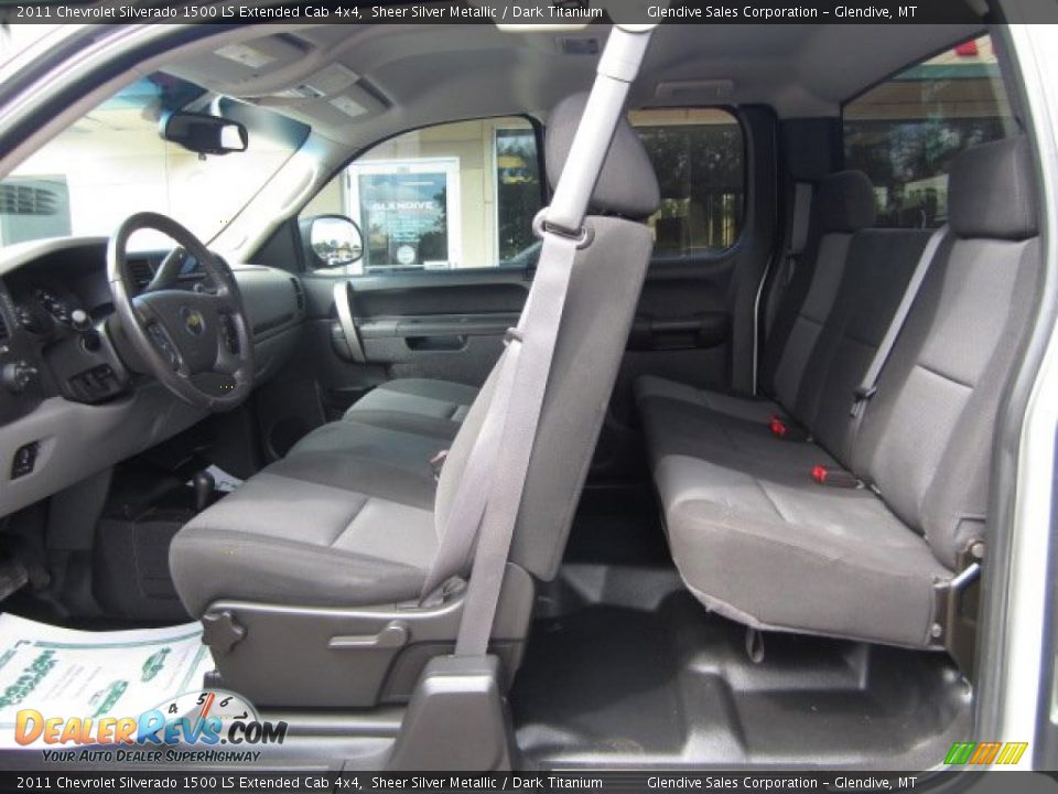 2011 Chevrolet Silverado 1500 LS Extended Cab 4x4 Sheer Silver Metallic / Dark Titanium Photo #7