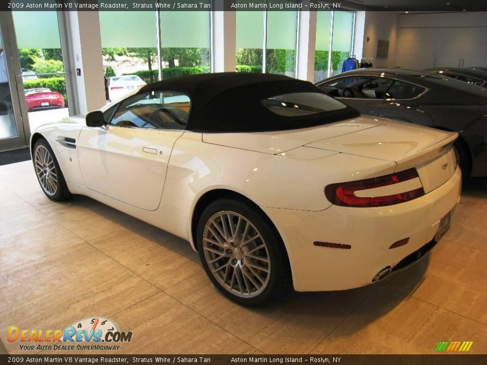 2009 Aston Martin V8 Vantage Roadster Stratus White / Sahara Tan Photo #10