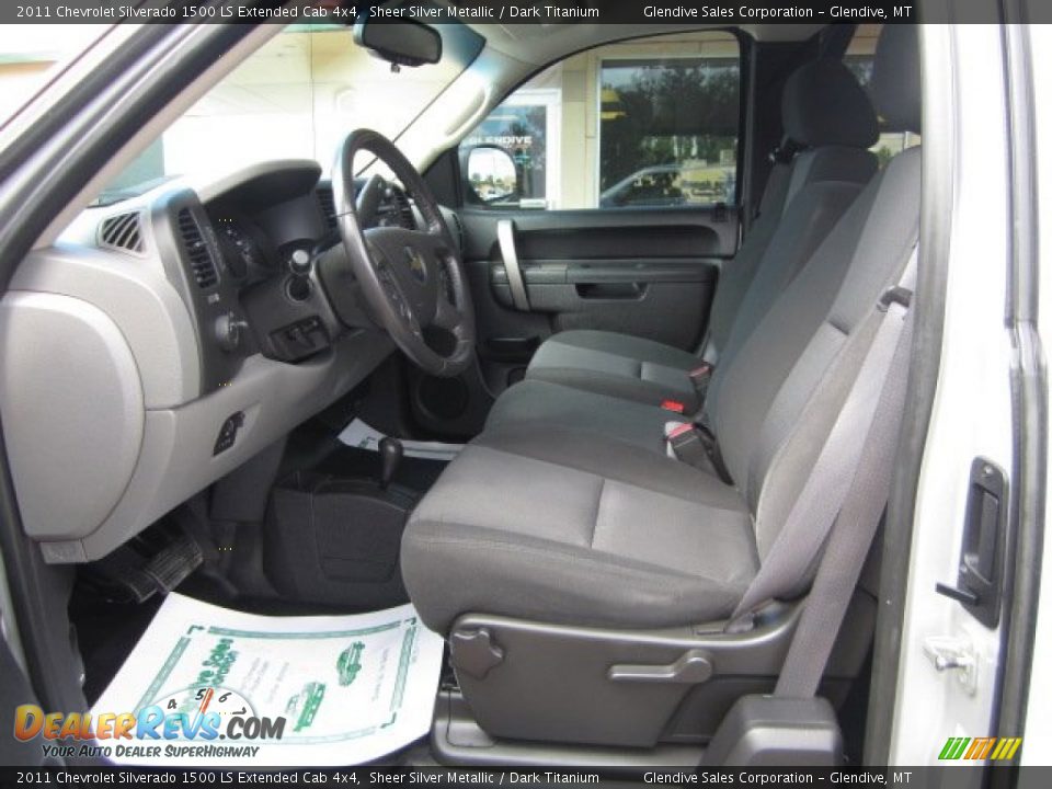 2011 Chevrolet Silverado 1500 LS Extended Cab 4x4 Sheer Silver Metallic / Dark Titanium Photo #14