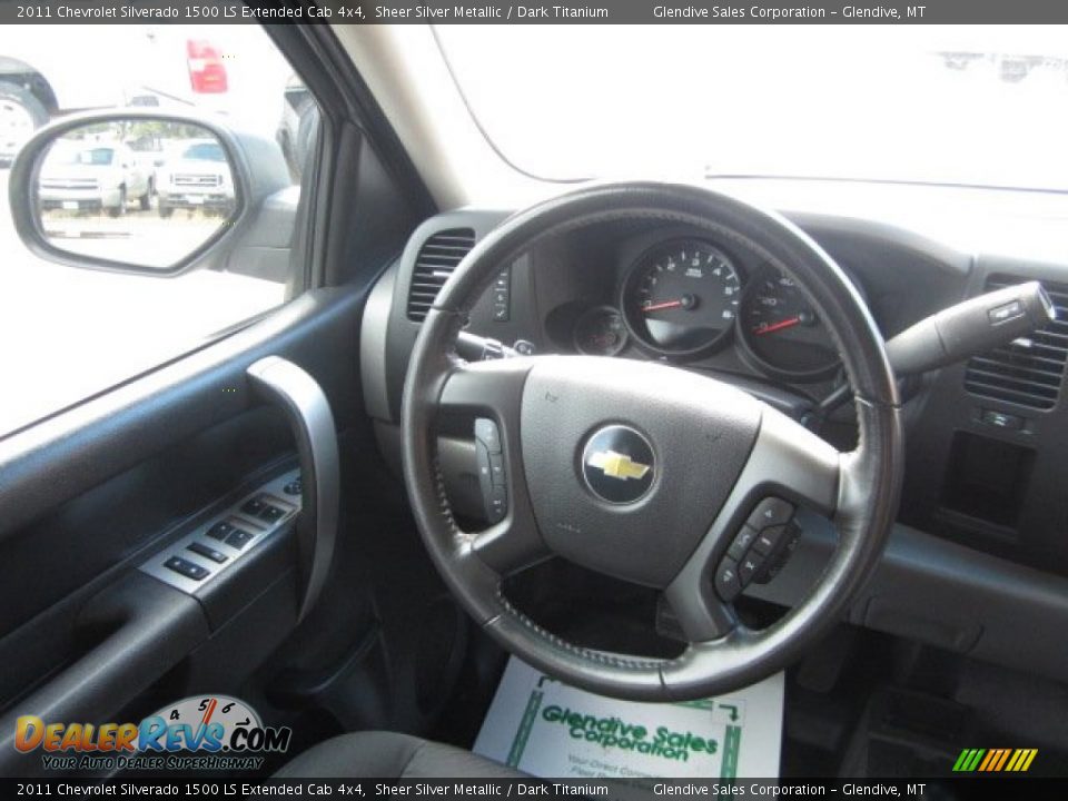 2011 Chevrolet Silverado 1500 LS Extended Cab 4x4 Sheer Silver Metallic / Dark Titanium Photo #20