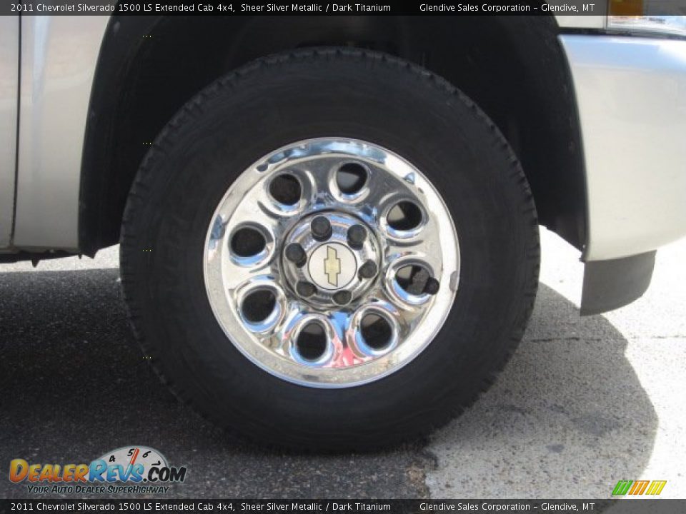 2011 Chevrolet Silverado 1500 LS Extended Cab 4x4 Sheer Silver Metallic / Dark Titanium Photo #26