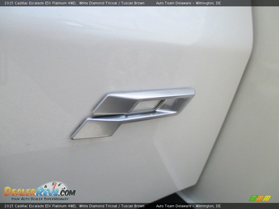 2015 Cadillac Escalade ESV Platinum 4WD White Diamond Tricoat / Tuscan Brown Photo #26