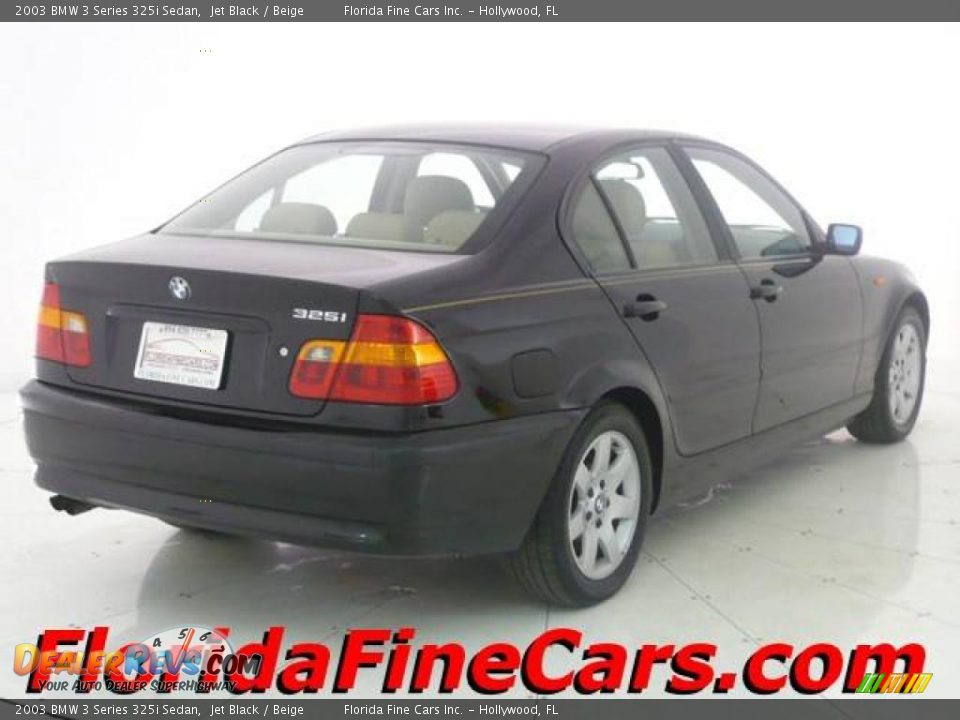 2003 BMW 3 Series 325i Sedan Jet Black / Beige Photo #2