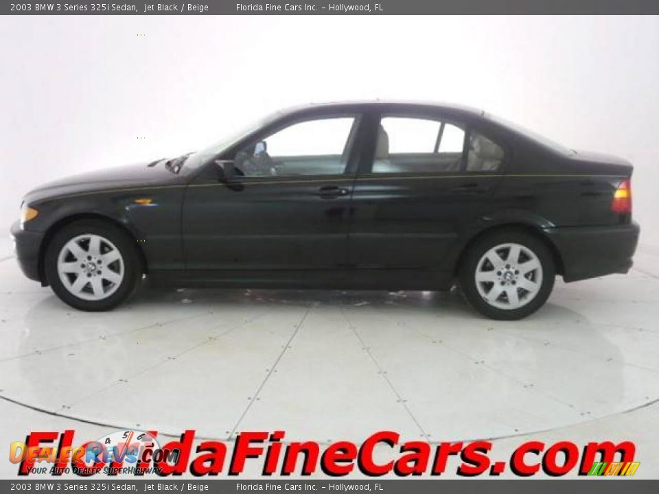 2003 BMW 3 Series 325i Sedan Jet Black / Beige Photo #3