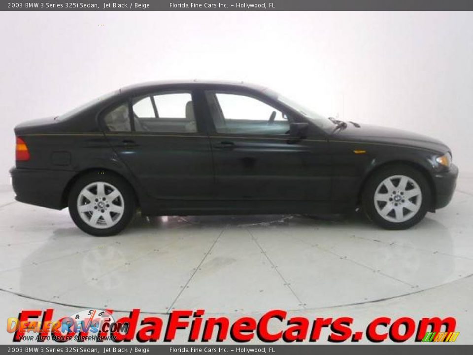 2003 BMW 3 Series 325i Sedan Jet Black / Beige Photo #4