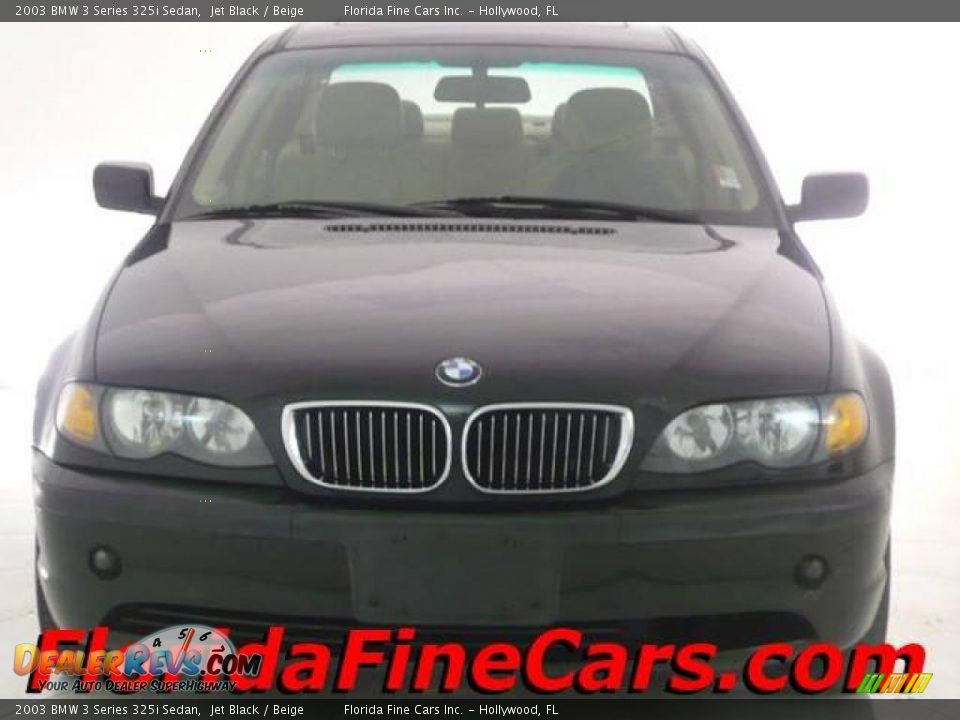 2003 BMW 3 Series 325i Sedan Jet Black / Beige Photo #5