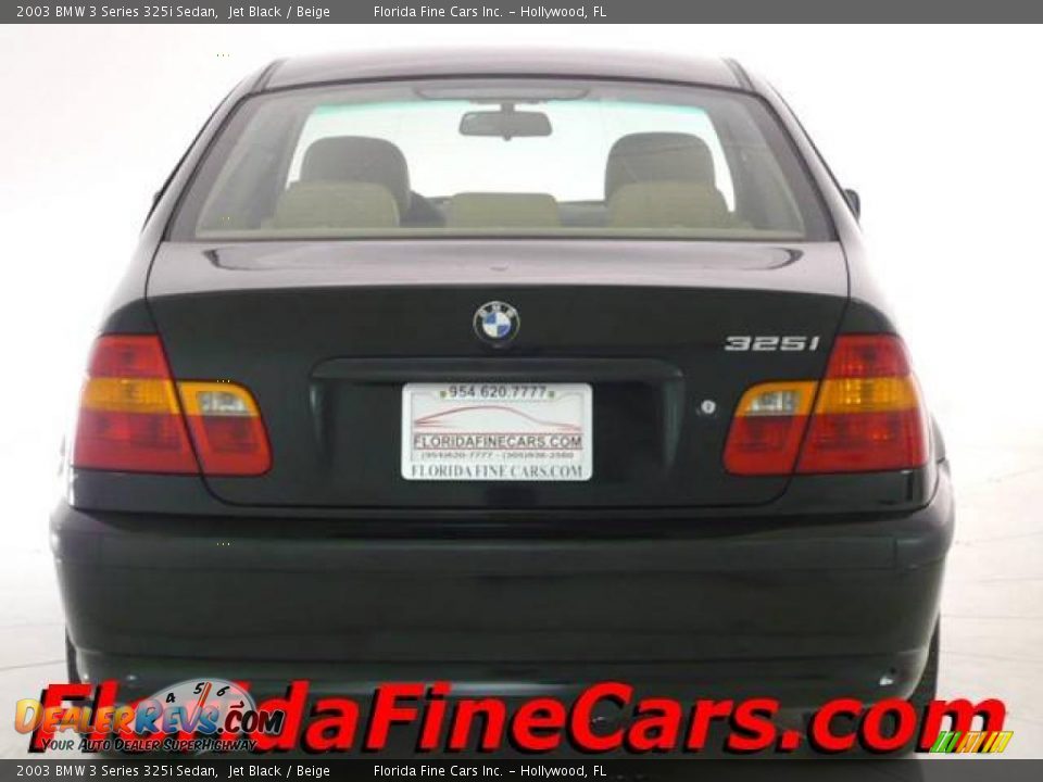 2003 BMW 3 Series 325i Sedan Jet Black / Beige Photo #6