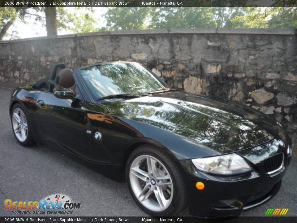 2006 BMW M Roadster Black Sapphire Metallic / Dark Sepang Brown Photo #1