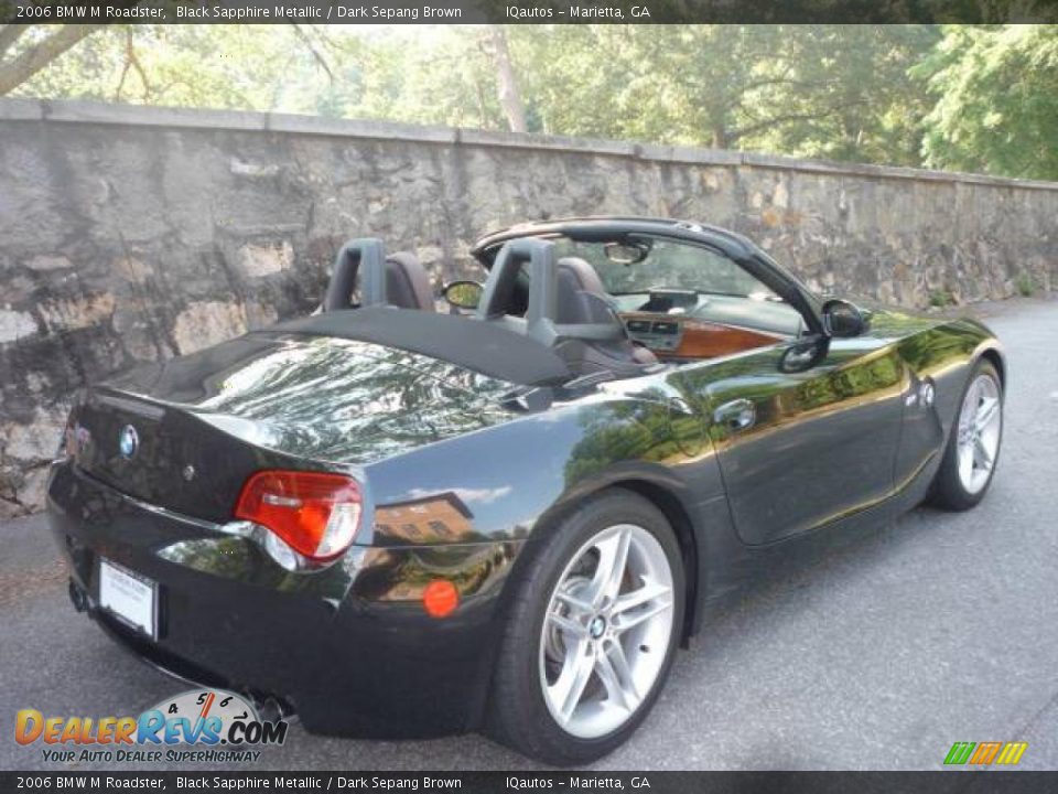 2006 BMW M Roadster Black Sapphire Metallic / Dark Sepang Brown Photo #2