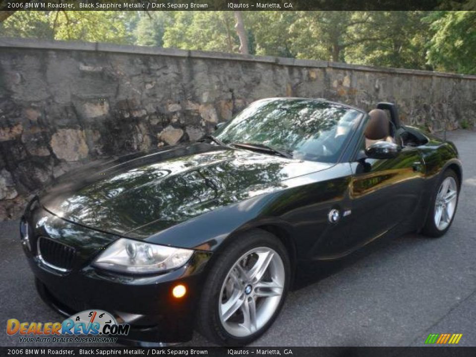 2006 BMW M Roadster Black Sapphire Metallic / Dark Sepang Brown Photo #3