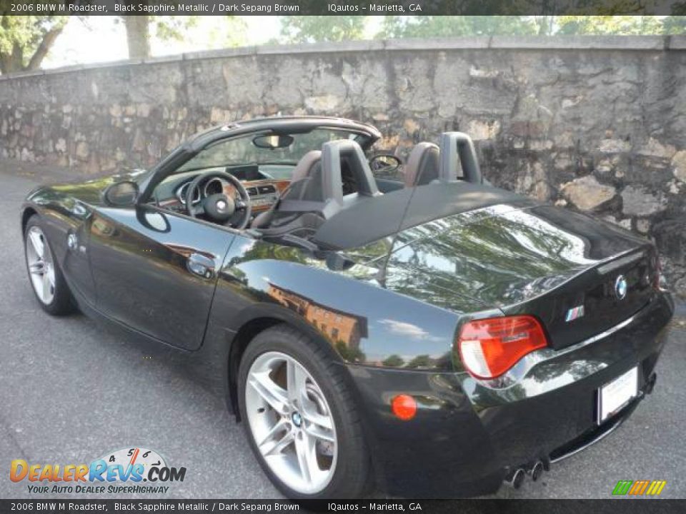 2006 BMW M Roadster Black Sapphire Metallic / Dark Sepang Brown Photo #4