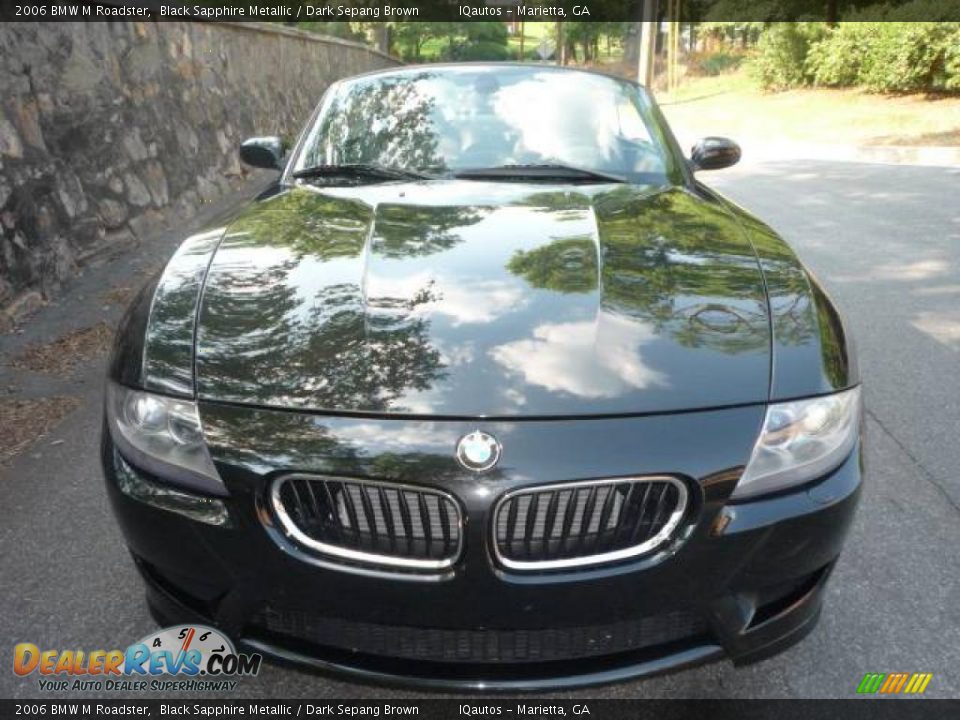 2006 BMW M Roadster Black Sapphire Metallic / Dark Sepang Brown Photo #5