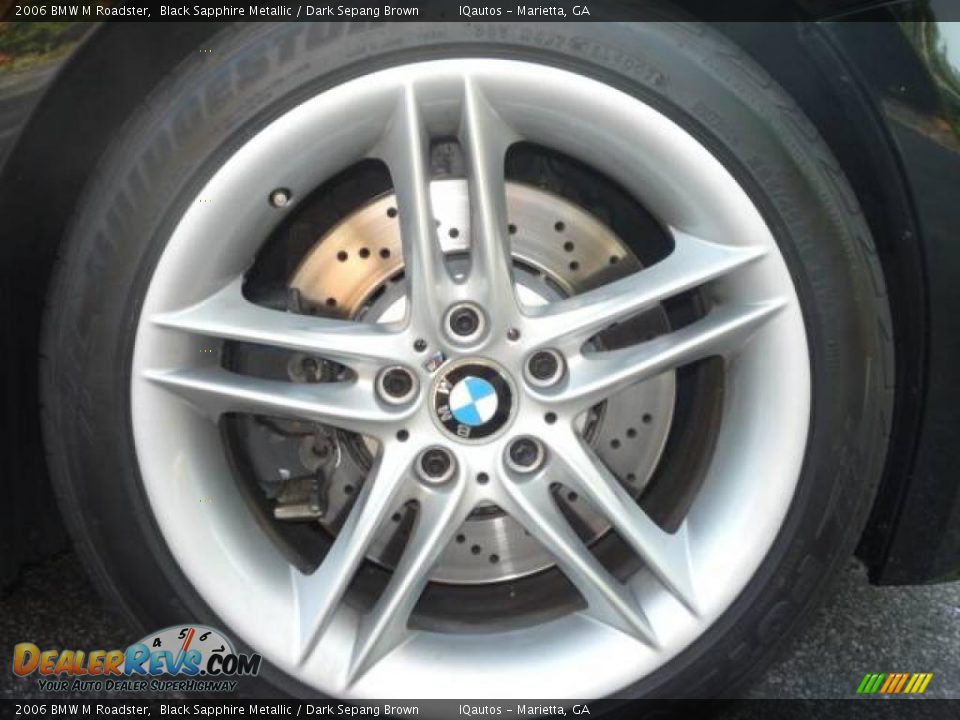 2006 BMW M Roadster Black Sapphire Metallic / Dark Sepang Brown Photo #10