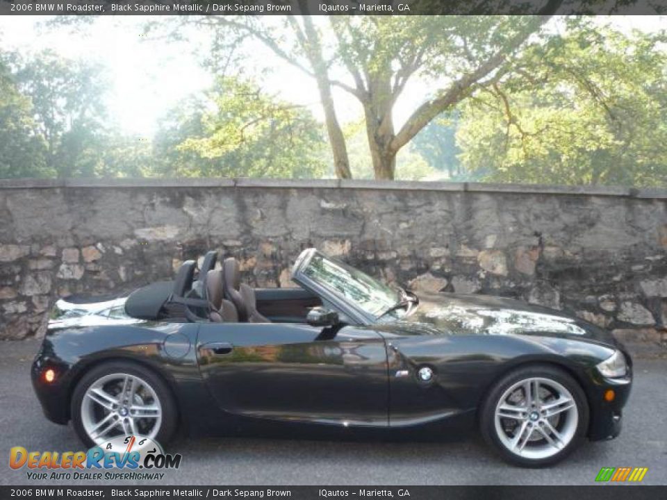 2006 BMW M Roadster Black Sapphire Metallic / Dark Sepang Brown Photo #11