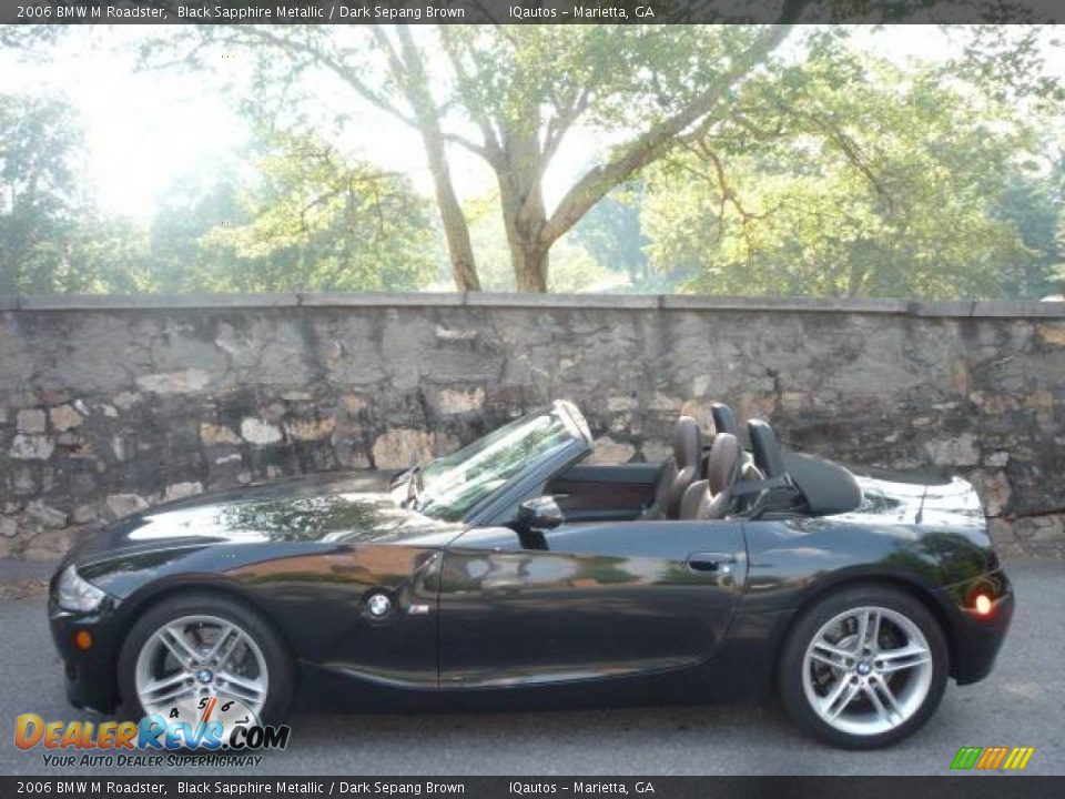 2006 BMW M Roadster Black Sapphire Metallic / Dark Sepang Brown Photo #12