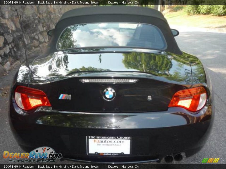 2006 BMW M Roadster Black Sapphire Metallic / Dark Sepang Brown Photo #13