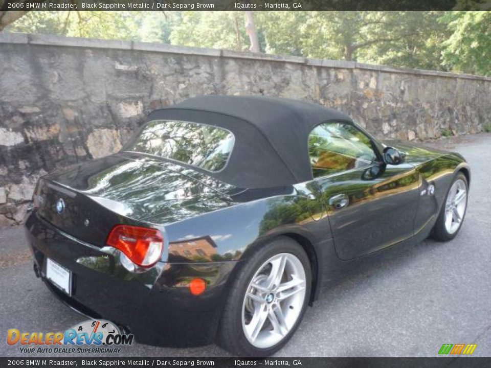 2006 BMW M Roadster Black Sapphire Metallic / Dark Sepang Brown Photo #14