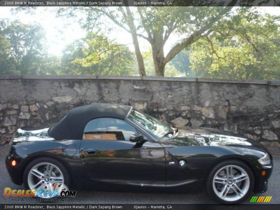 2006 BMW M Roadster Black Sapphire Metallic / Dark Sepang Brown Photo #15