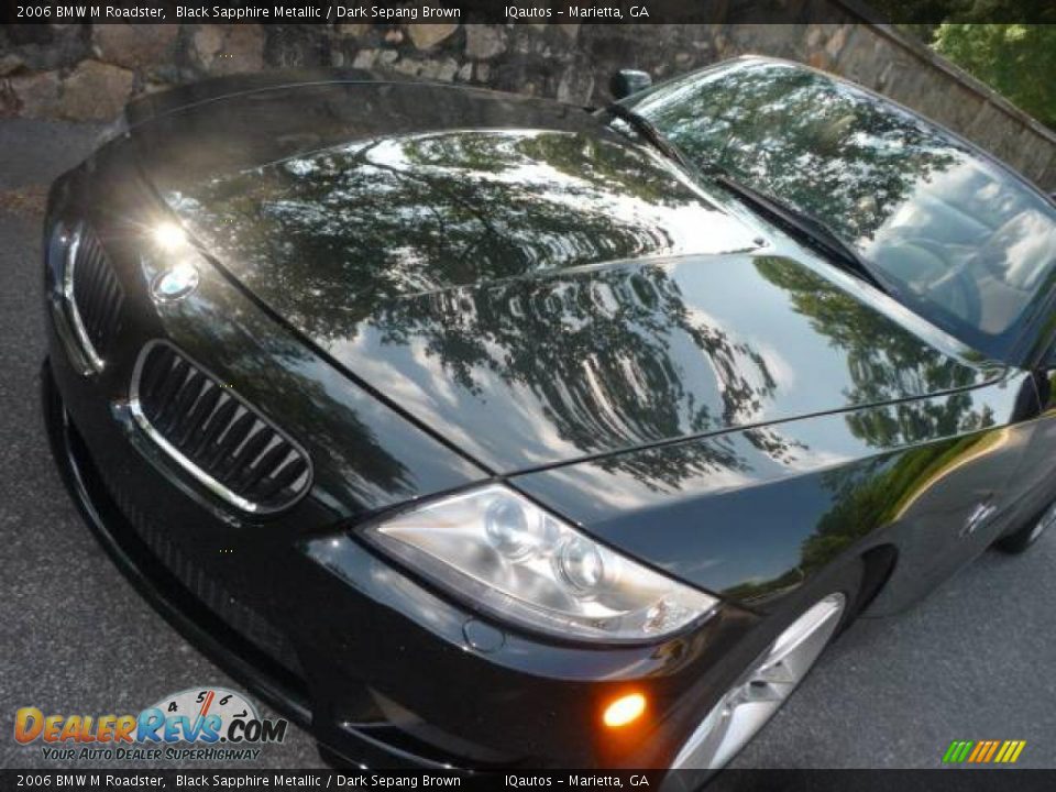 2006 BMW M Roadster Black Sapphire Metallic / Dark Sepang Brown Photo #16