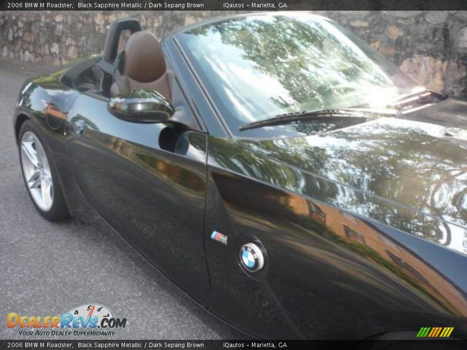 2006 BMW M Roadster Black Sapphire Metallic / Dark Sepang Brown Photo #17