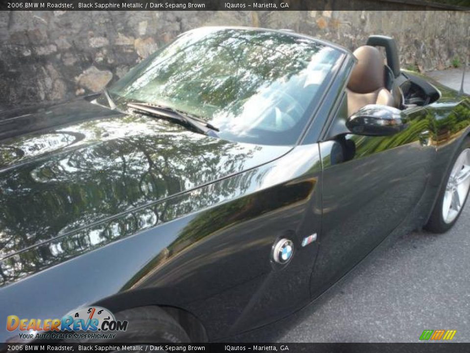 2006 BMW M Roadster Black Sapphire Metallic / Dark Sepang Brown Photo #18