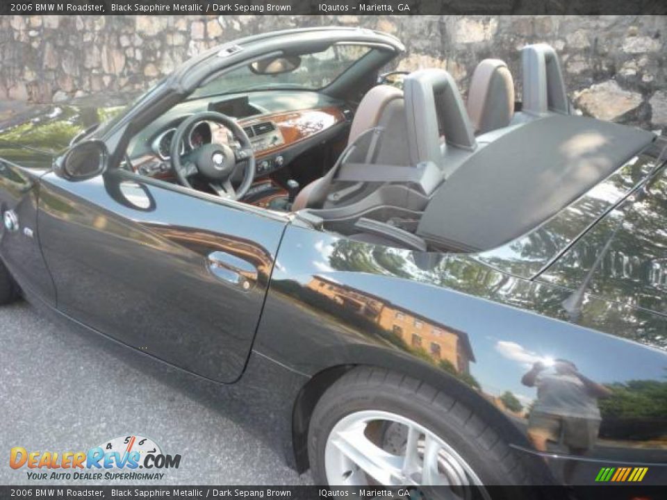 2006 BMW M Roadster Black Sapphire Metallic / Dark Sepang Brown Photo #19