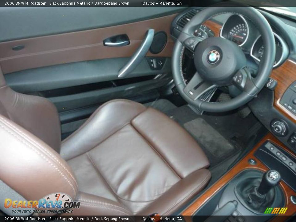 2006 BMW M Roadster Black Sapphire Metallic / Dark Sepang Brown Photo #21