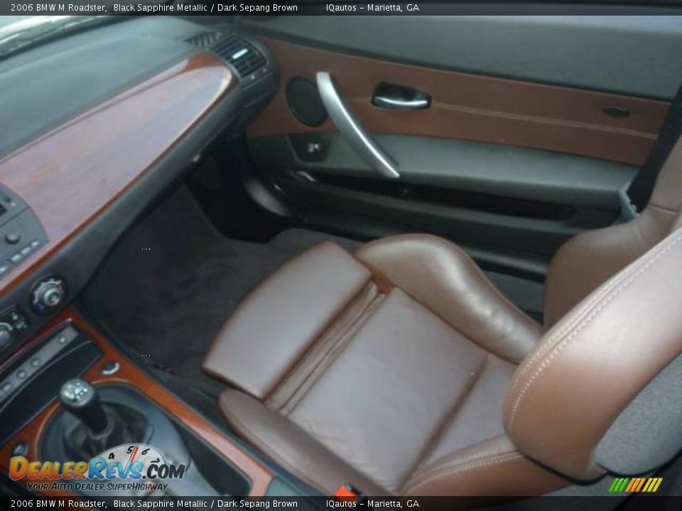 2006 BMW M Roadster Black Sapphire Metallic / Dark Sepang Brown Photo #22