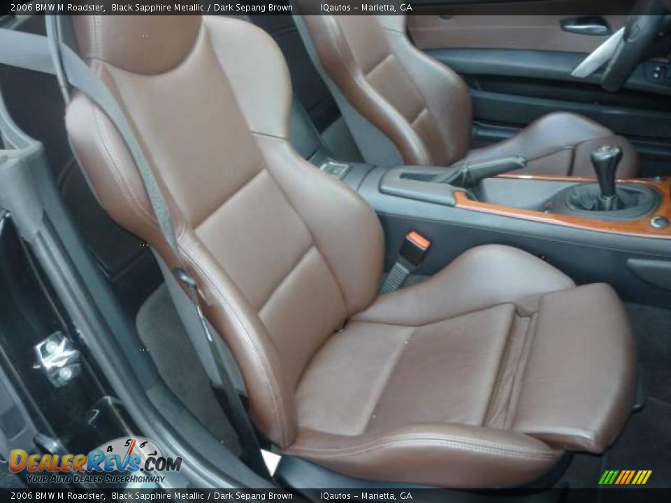 2006 BMW M Roadster Black Sapphire Metallic / Dark Sepang Brown Photo #24