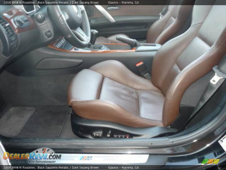 2006 BMW M Roadster Black Sapphire Metallic / Dark Sepang Brown Photo #25