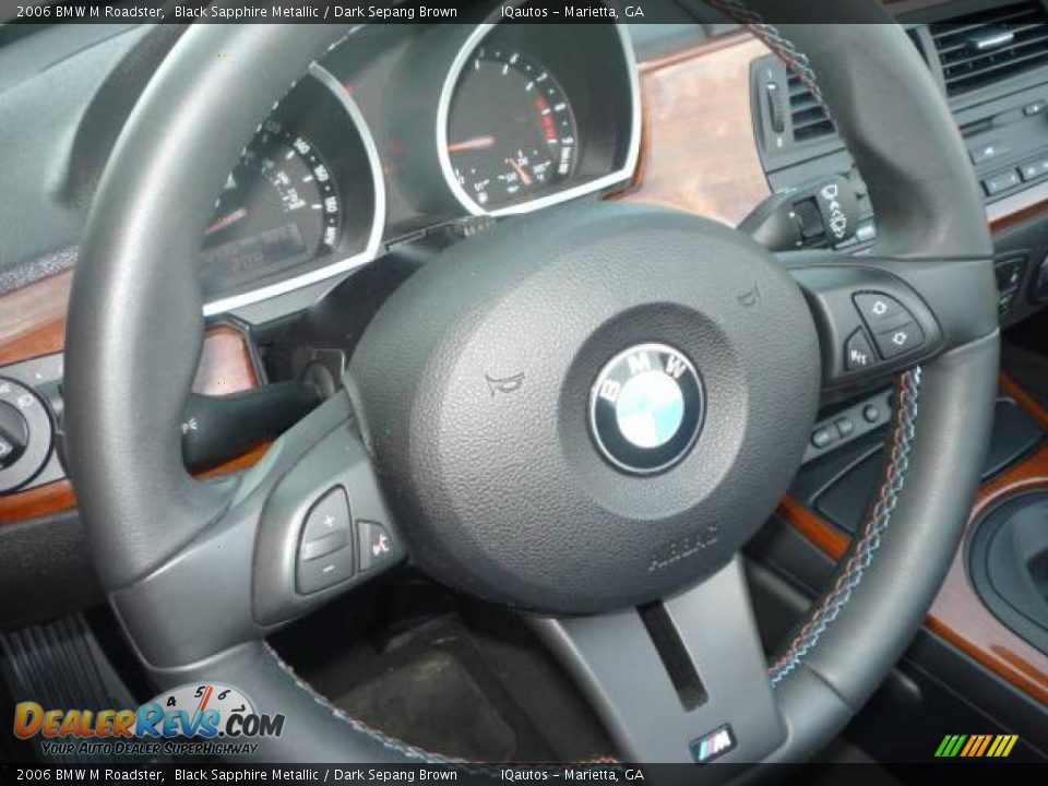 2006 BMW M Roadster Black Sapphire Metallic / Dark Sepang Brown Photo #26