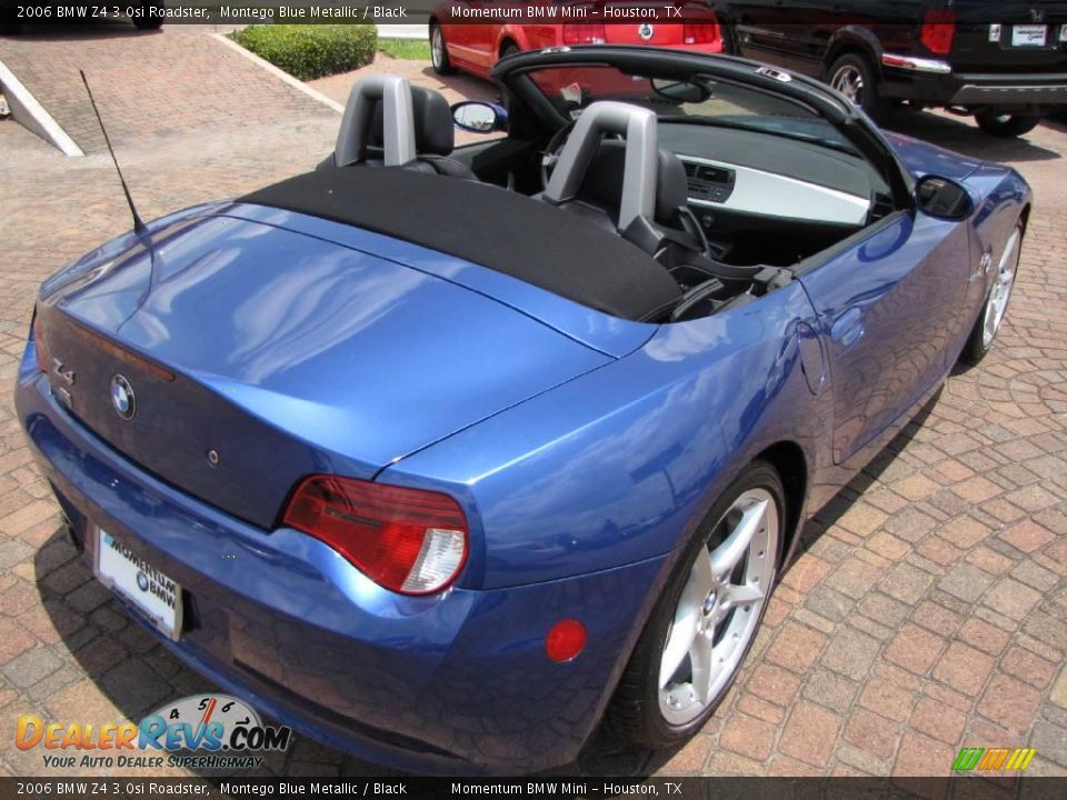 2006 BMW Z4 3.0si Roadster Montego Blue Metallic / Black Photo #13