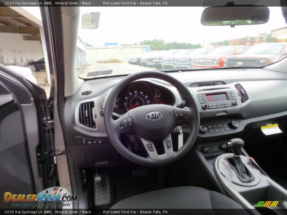 Black Interior - 2016 Kia Sportage LX AWD Photo #14
