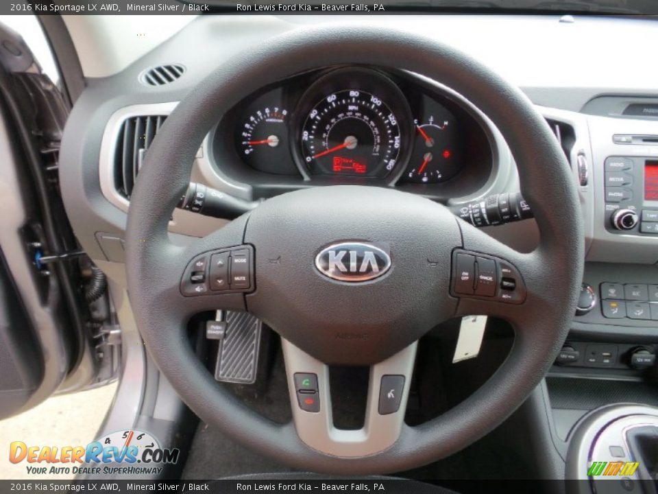 2016 Kia Sportage LX AWD Steering Wheel Photo #16