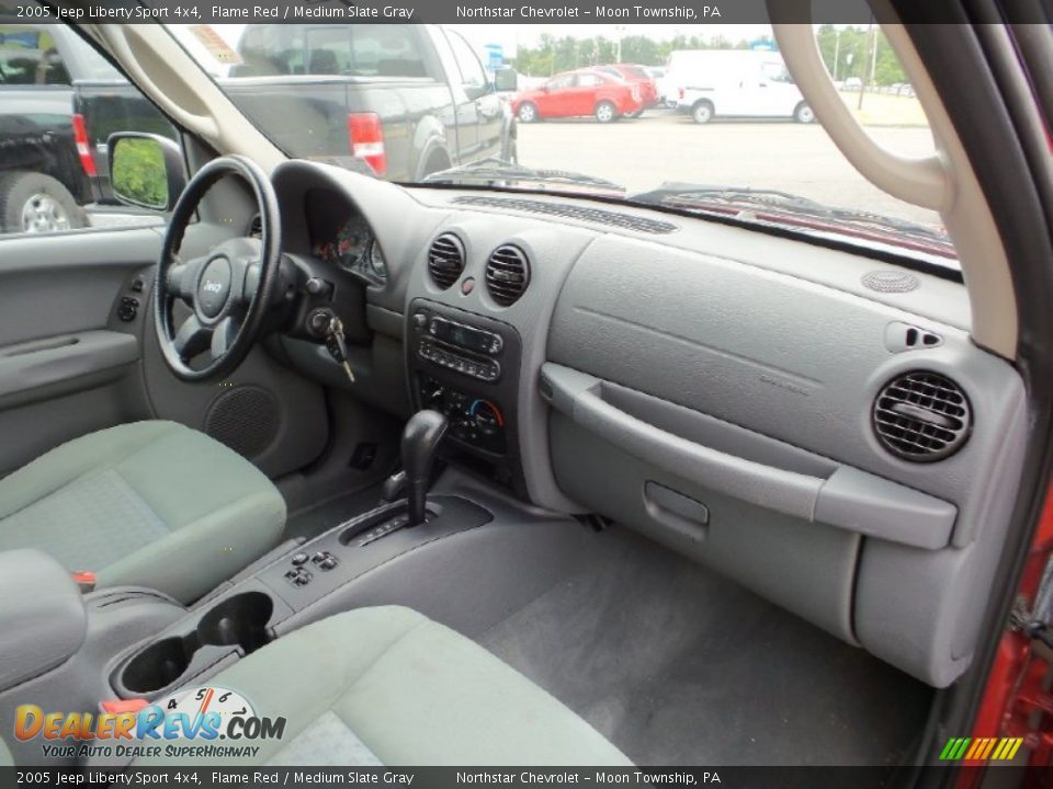 2005 Jeep Liberty Sport 4x4 Flame Red / Medium Slate Gray Photo #4