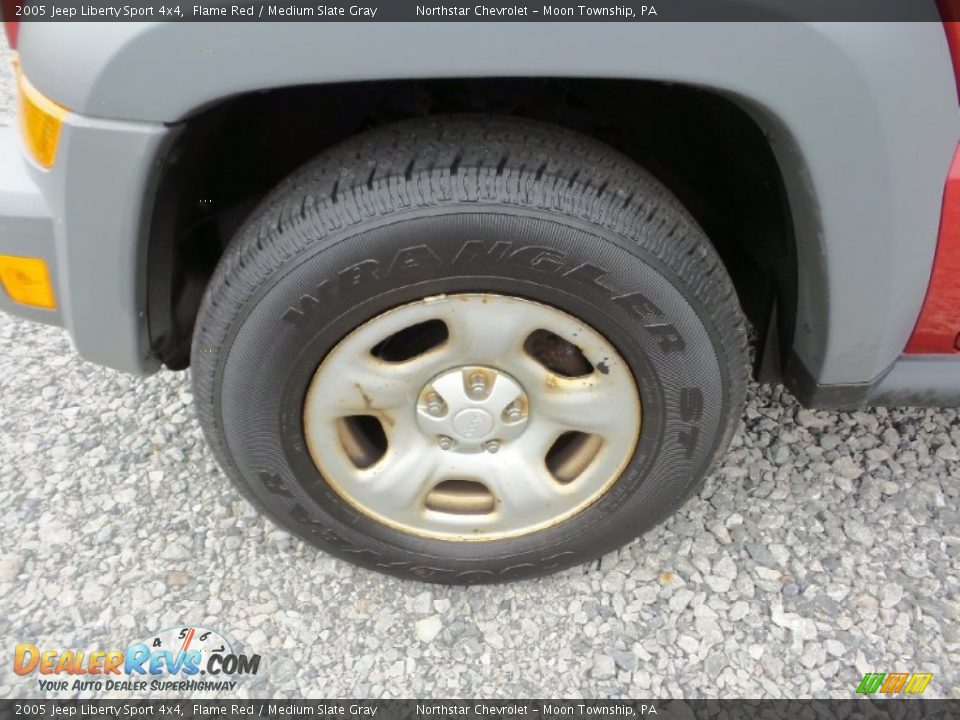 2005 Jeep Liberty Sport 4x4 Flame Red / Medium Slate Gray Photo #8