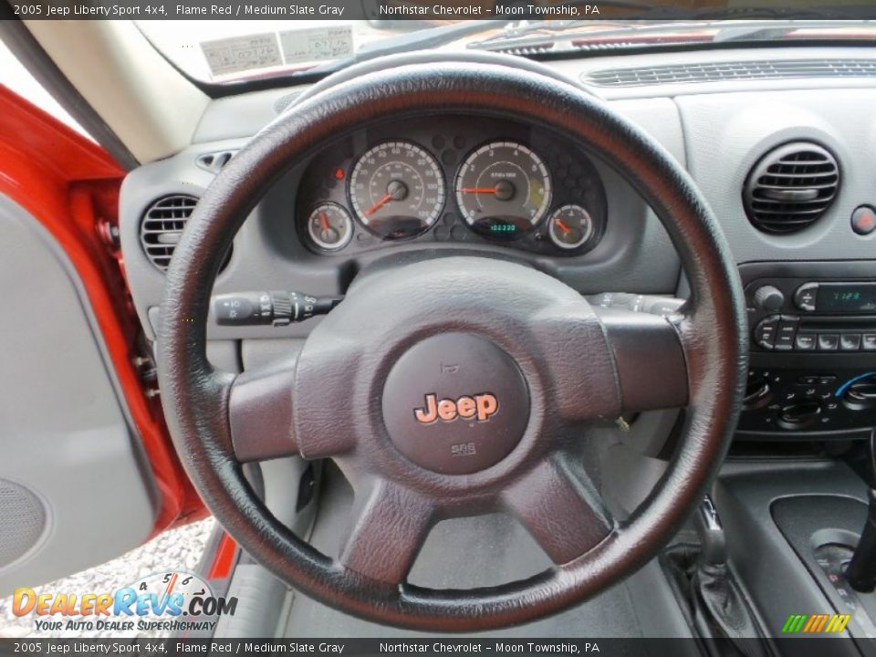 2005 Jeep Liberty Sport 4x4 Flame Red / Medium Slate Gray Photo #14
