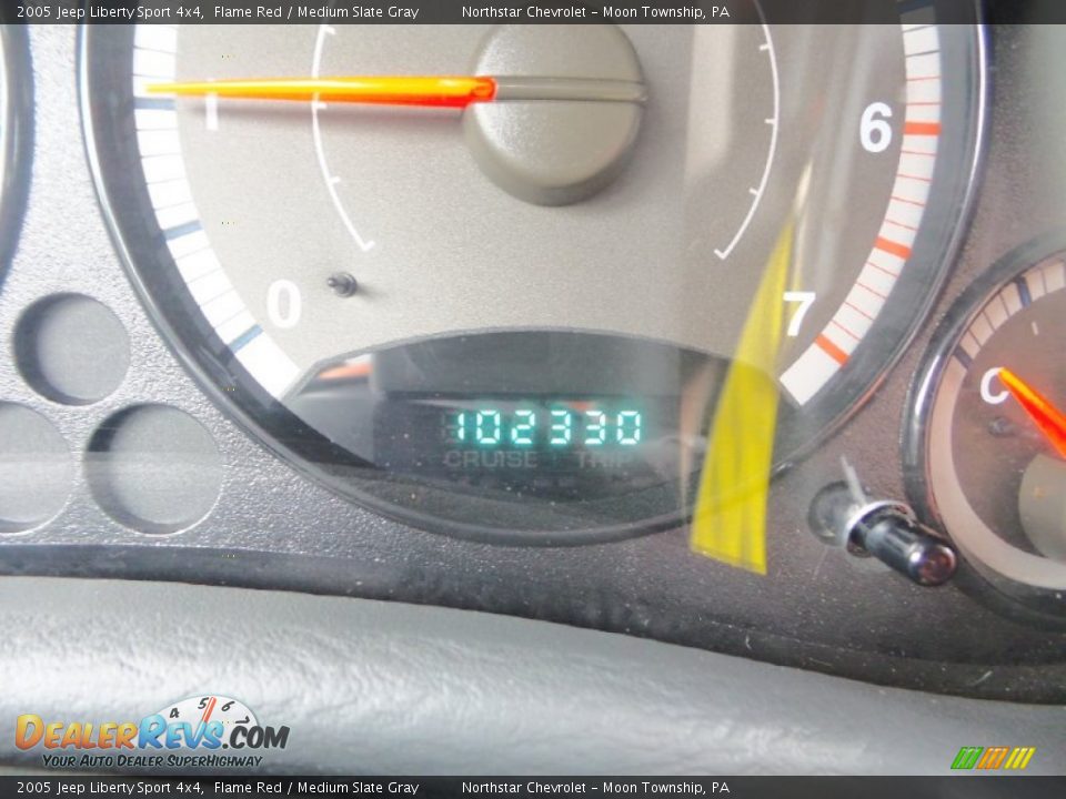 2005 Jeep Liberty Sport 4x4 Flame Red / Medium Slate Gray Photo #15