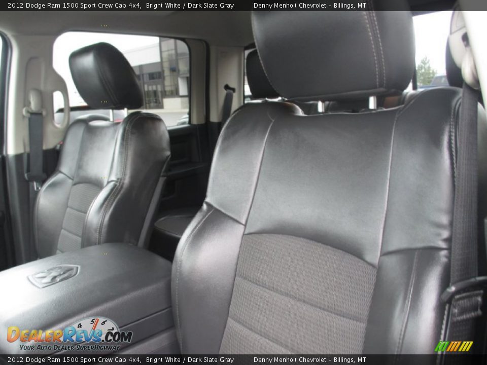 2012 Dodge Ram 1500 Sport Crew Cab 4x4 Bright White / Dark Slate Gray Photo #11