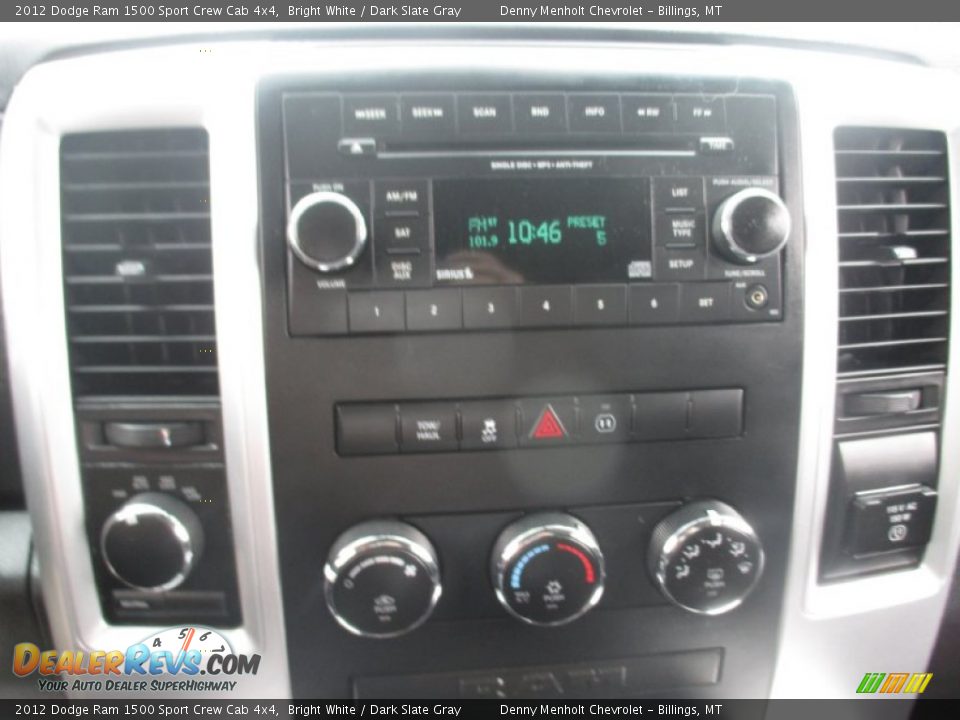 2012 Dodge Ram 1500 Sport Crew Cab 4x4 Bright White / Dark Slate Gray Photo #16
