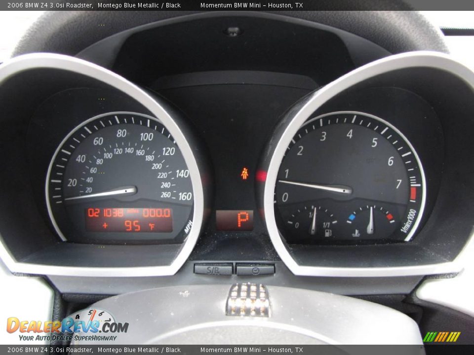2006 BMW Z4 3.0si Roadster Montego Blue Metallic / Black Photo #28