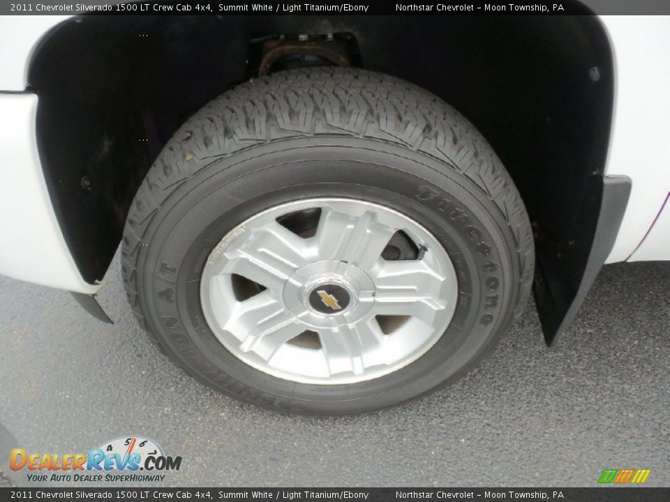 2011 Chevrolet Silverado 1500 LT Crew Cab 4x4 Summit White / Light Titanium/Ebony Photo #11