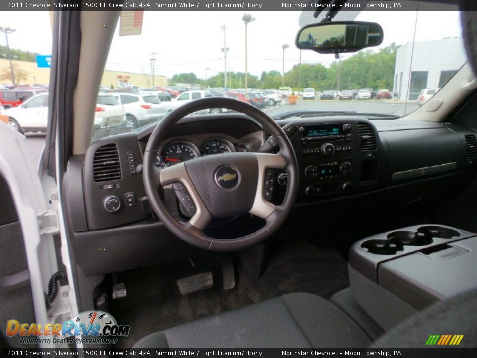 2011 Chevrolet Silverado 1500 LT Crew Cab 4x4 Summit White / Light Titanium/Ebony Photo #14