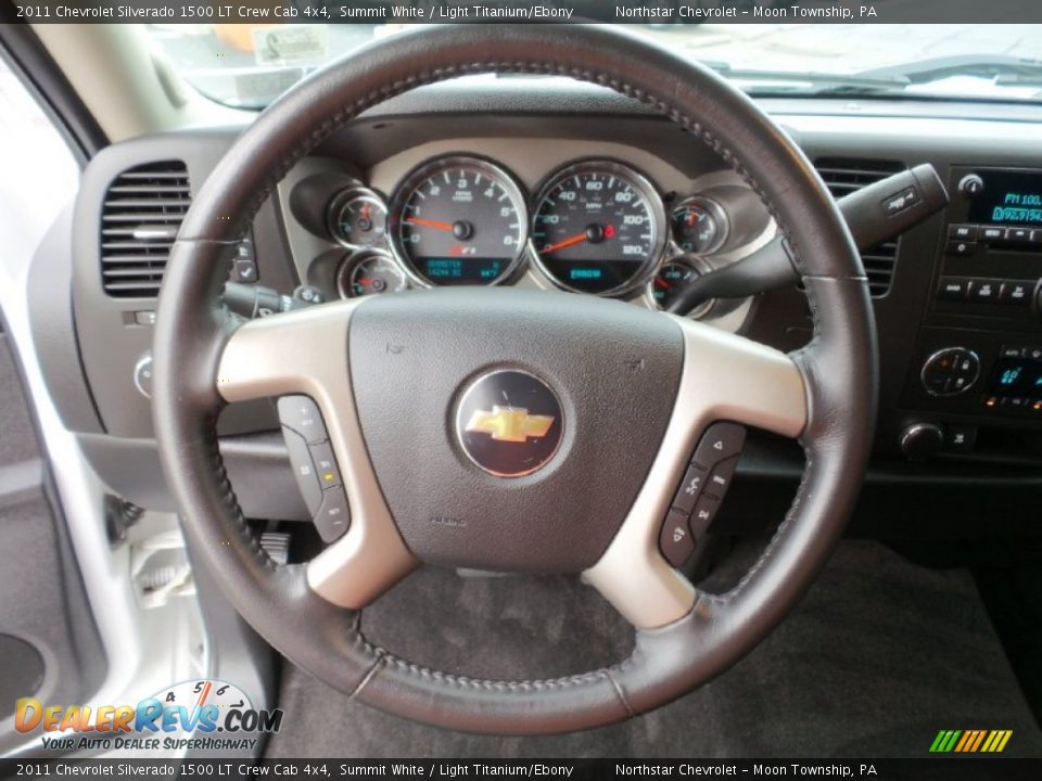2011 Chevrolet Silverado 1500 LT Crew Cab 4x4 Summit White / Light Titanium/Ebony Photo #16