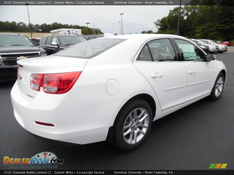 2016 Chevrolet Malibu Limited LT Summit White / Cocoa/Light Neutral Photo #4