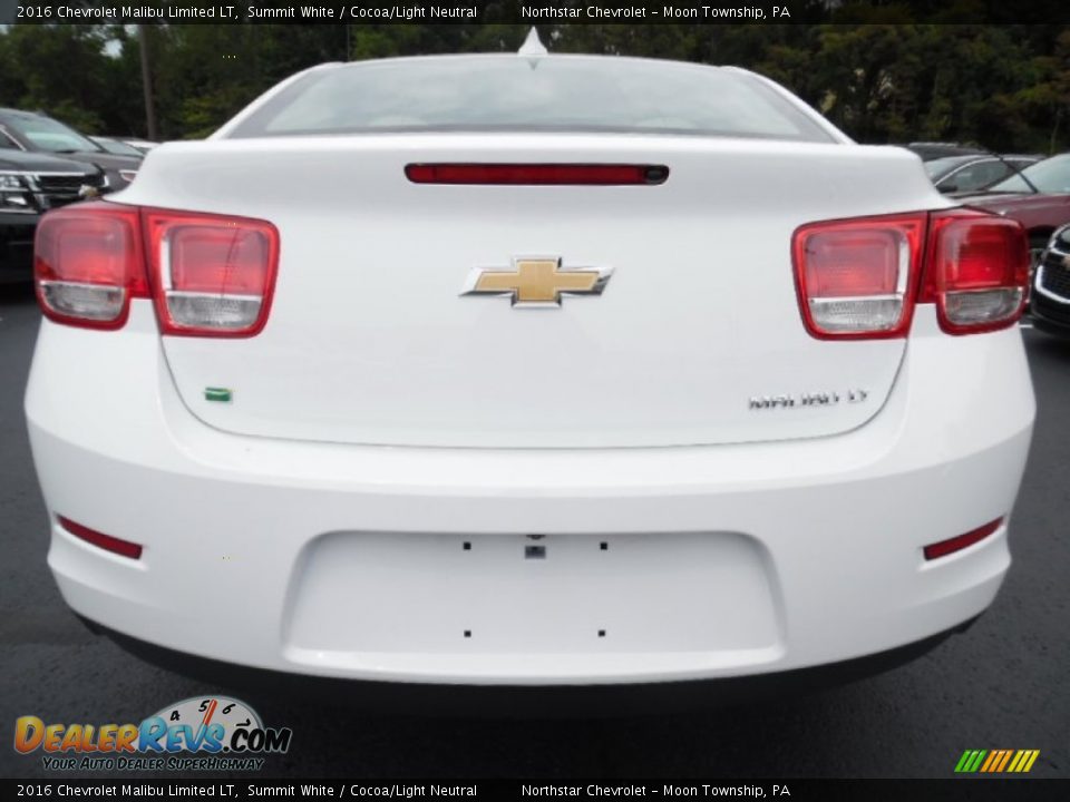 2016 Chevrolet Malibu Limited LT Summit White / Cocoa/Light Neutral Photo #5