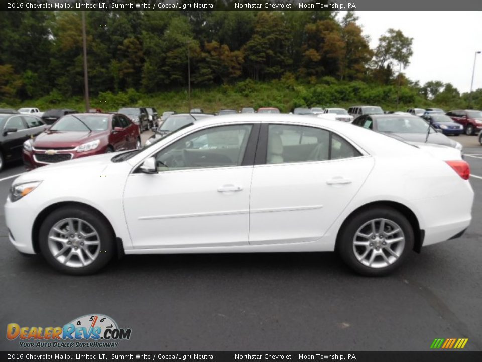 2016 Chevrolet Malibu Limited LT Summit White / Cocoa/Light Neutral Photo #7