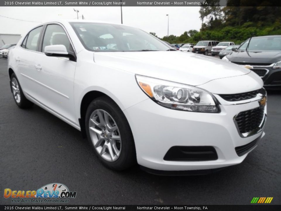 2016 Chevrolet Malibu Limited LT Summit White / Cocoa/Light Neutral Photo #8