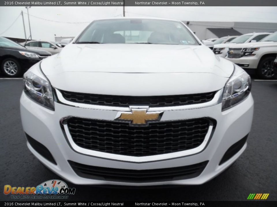2016 Chevrolet Malibu Limited LT Summit White / Cocoa/Light Neutral Photo #9